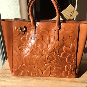 Patricia Nash Floral Embossed Bag